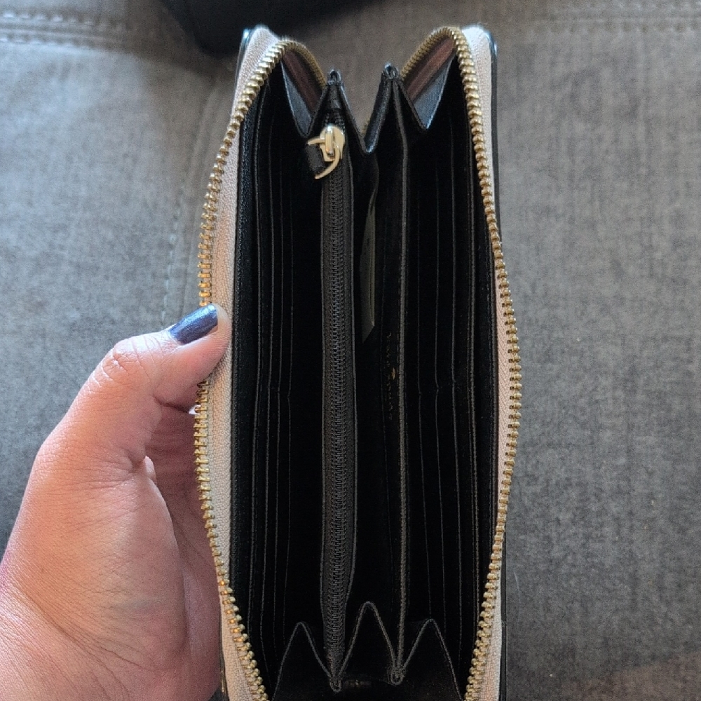 Kate Spade mauve and black wallet